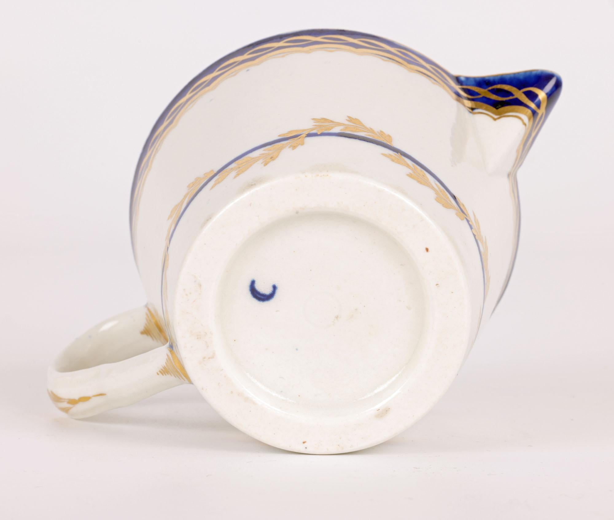 Caughley English Porcelain Pail Shape Cream Jug For Sale 9