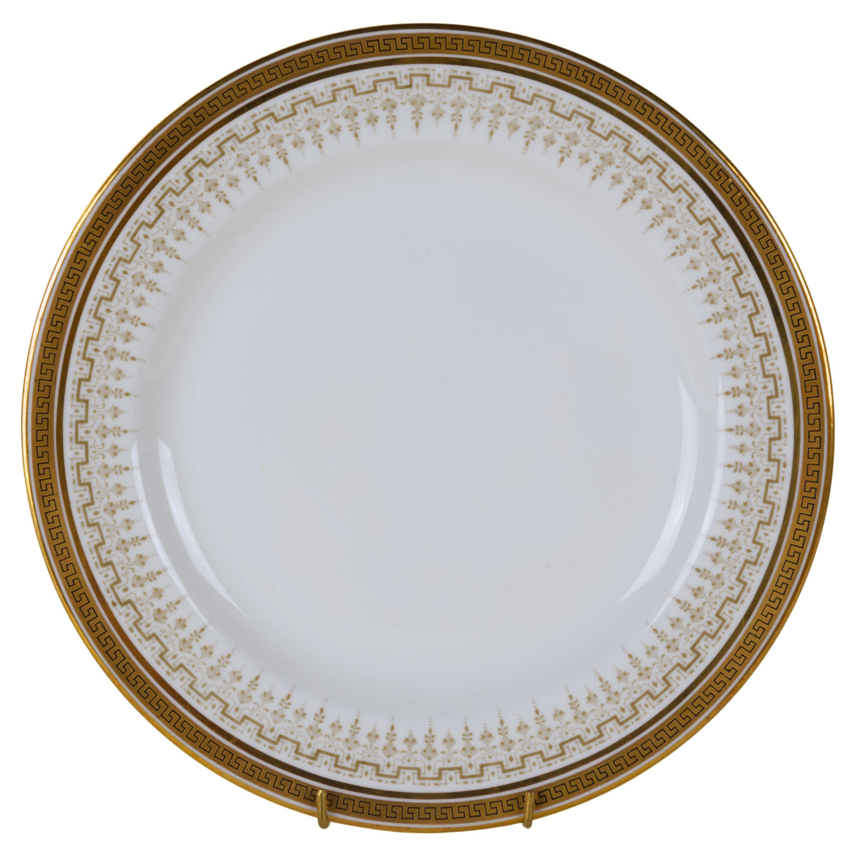 Cauldon set of 6 luncheon plates in H8413 pattern, 1904-1915 For Sale