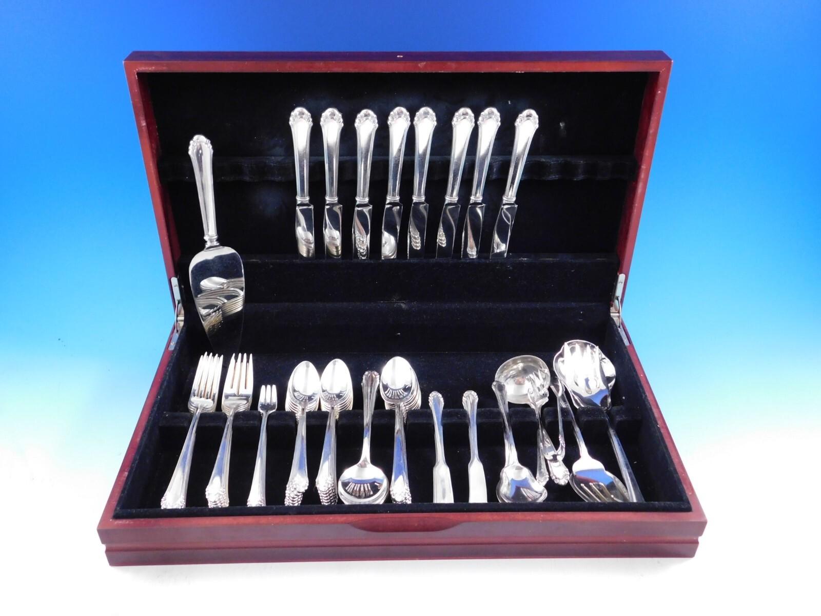 Cavalier by Gorham Silverplate Flatware set - 83 pieces. This set includes:

8 Luncheon Knives, 9