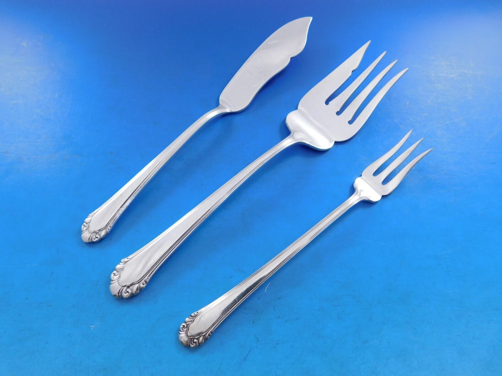 Cavalier by Gorham Silverplate Flatware Set for 8 Luncheon Service 83 Pieces in vendita 2