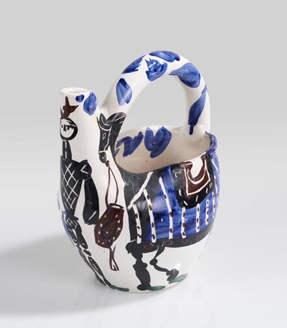 Cavalier et Cheval (A.R. 138)  Jarra de Cerámica Picasso Madoura Francés en venta
