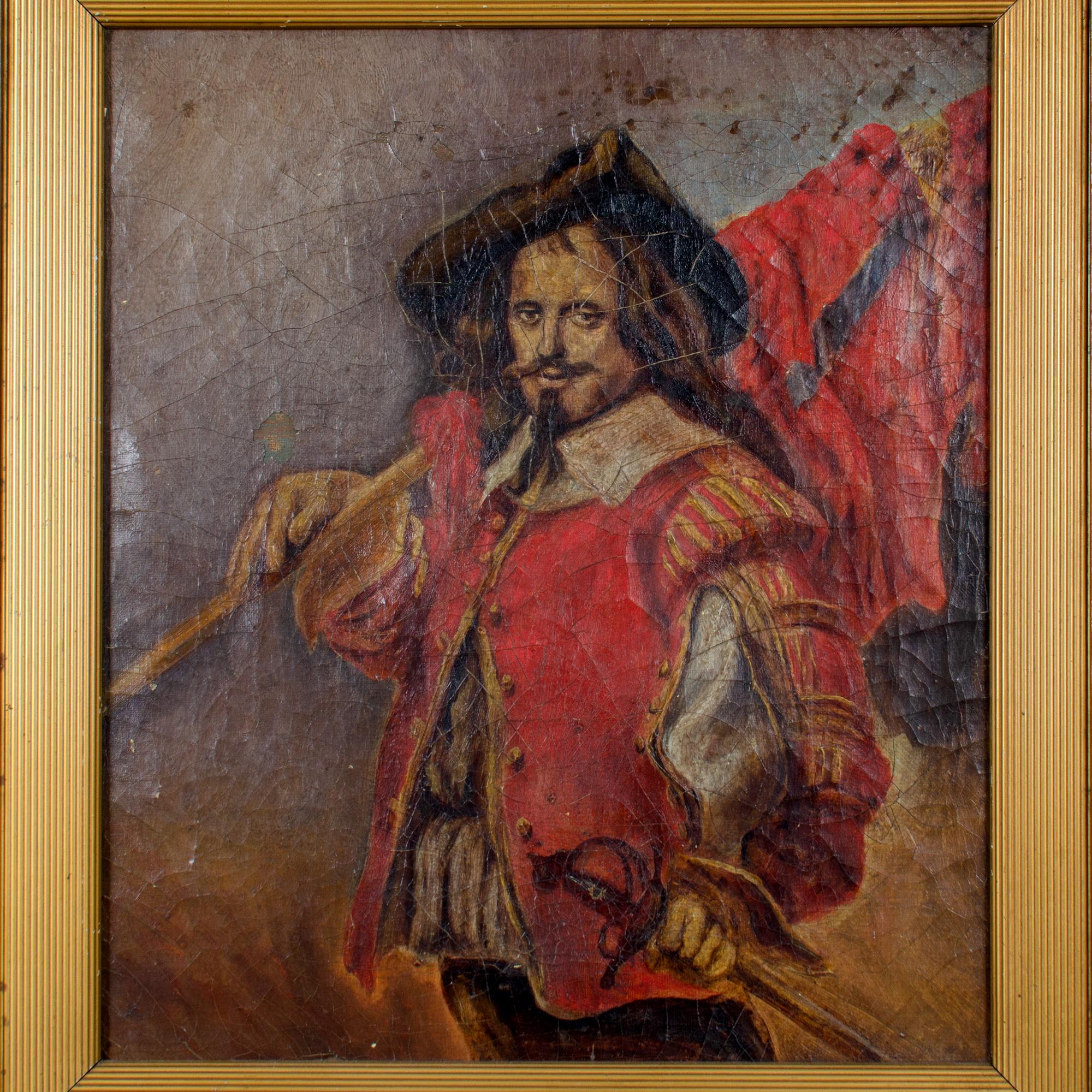 Cavalier Standard Bearer nach Sir John Gilbert, um 1880 im Zustand „Gut“ im Angebot in Savannah, GA