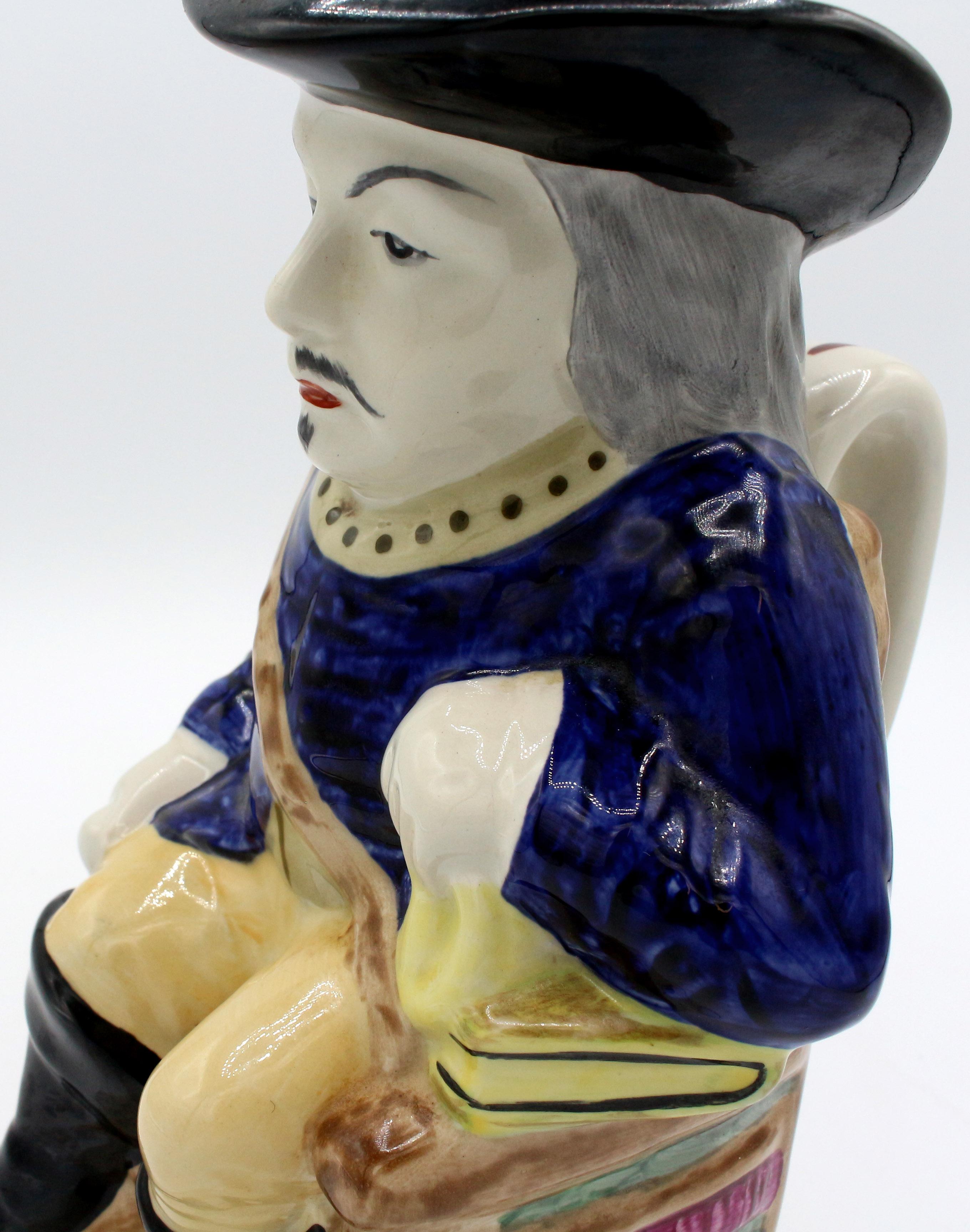 Cavalier Toby Jug by William Kent, circa 1900, Staffordshire, England For Sale 2