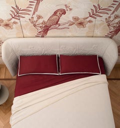 Manta Blanca de Cachemira y Seda "Pura" del Siglo XXI con Bordes de Ante