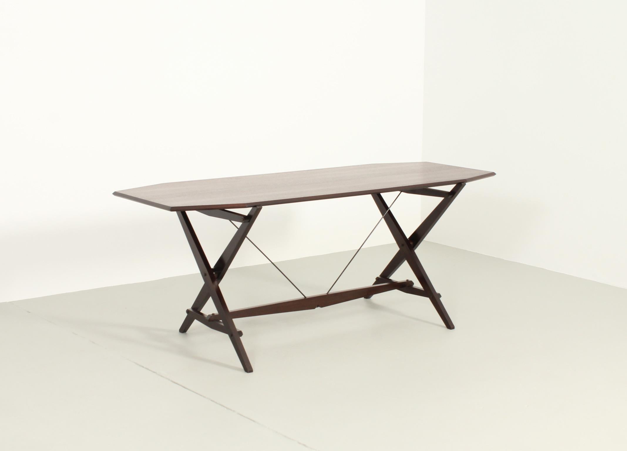 Cavalletto Dining or Working Table by Franco Albini for Poggi For Sale 4