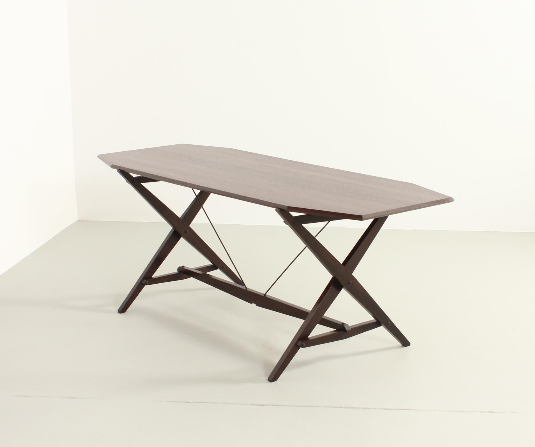 Cavalletto Dining or Working Table by Franco Albini for Poggi For Sale 1