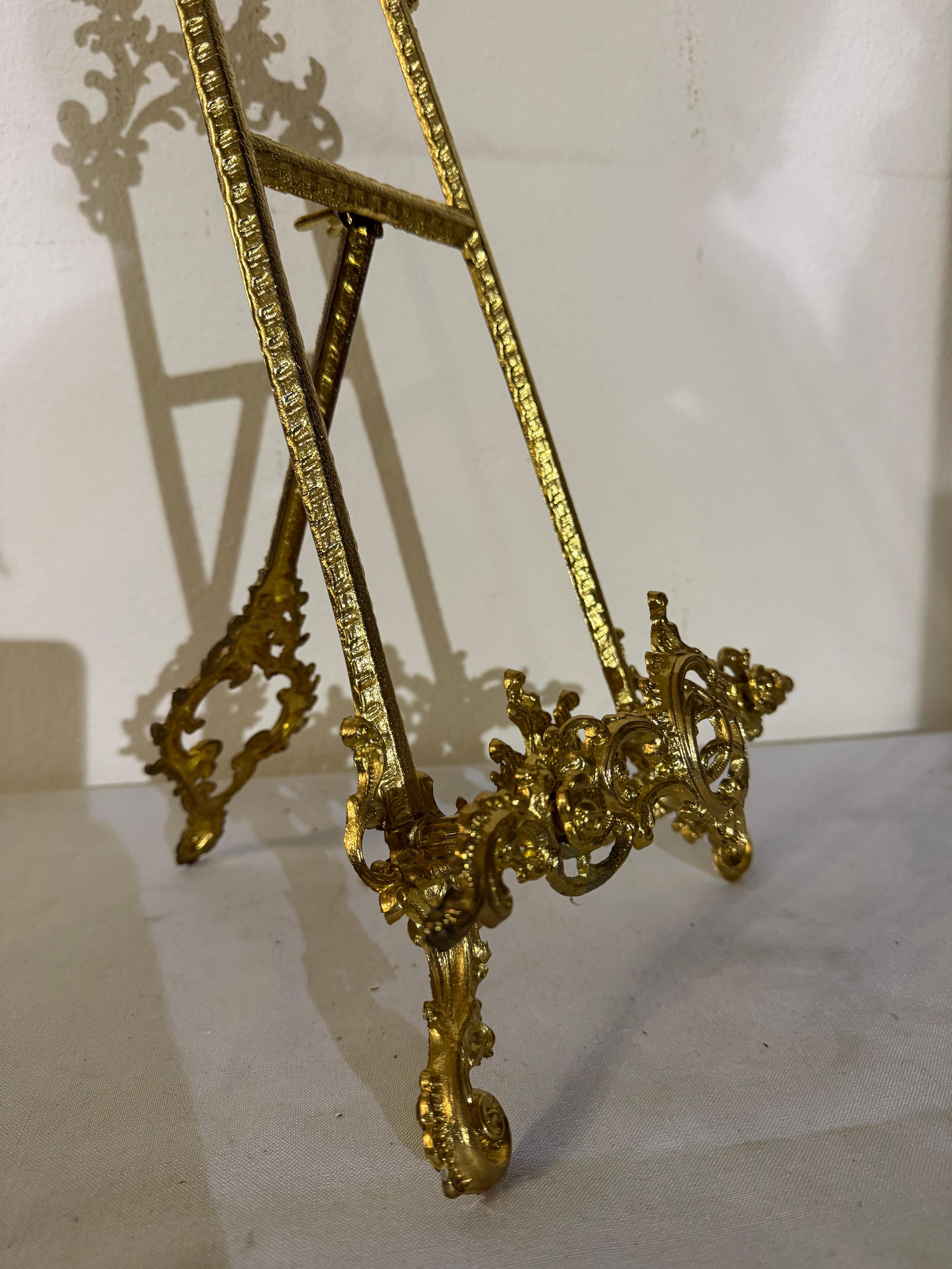 Altro Cavalletto in bronzo lucido portafoto stile francese secolo XX in vendita