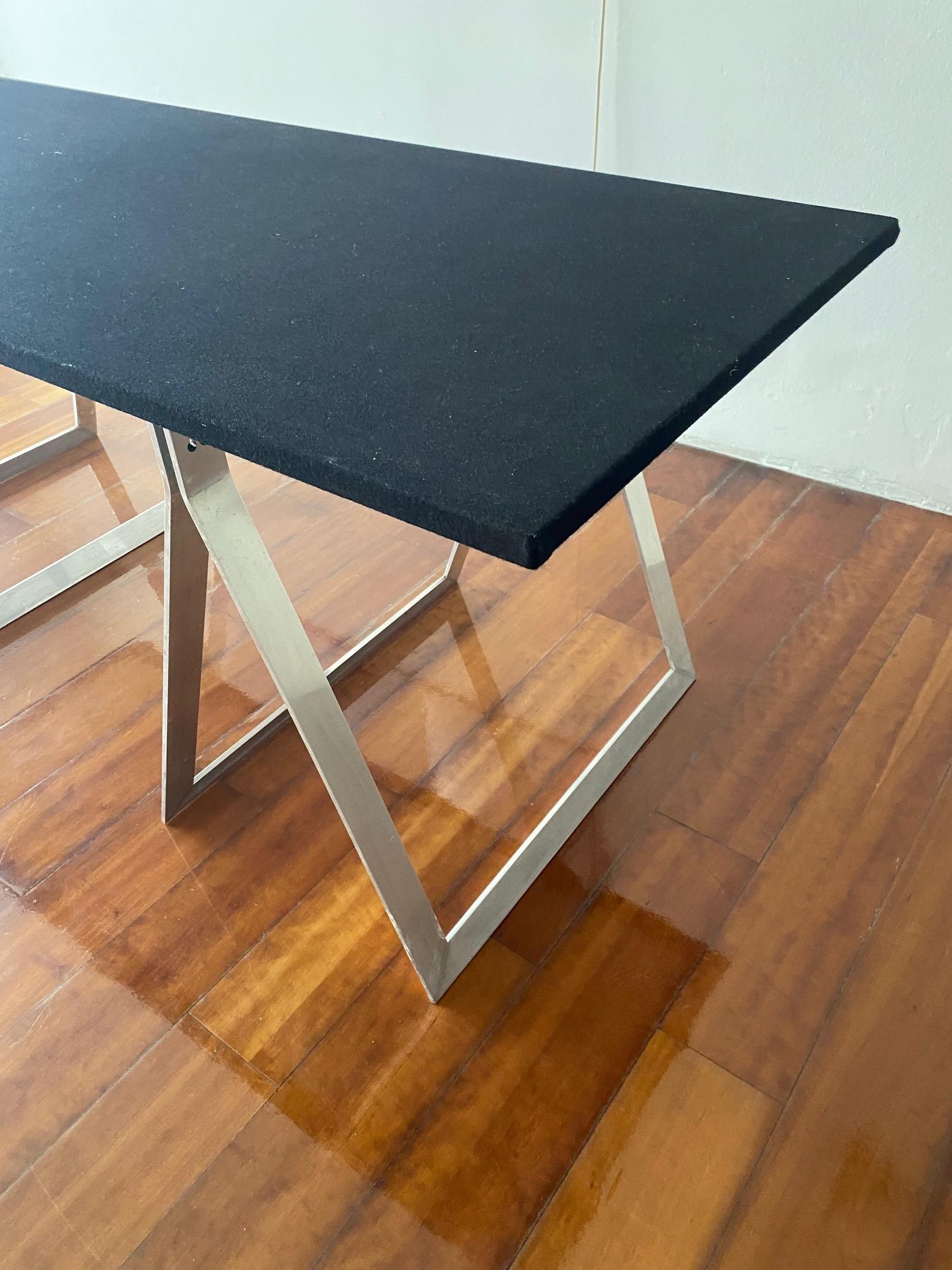 Cavalletto Table Desk by Kazuhide Takahama for Gavina, Italy 1970s In Good Condition For Sale In Argelato, BO