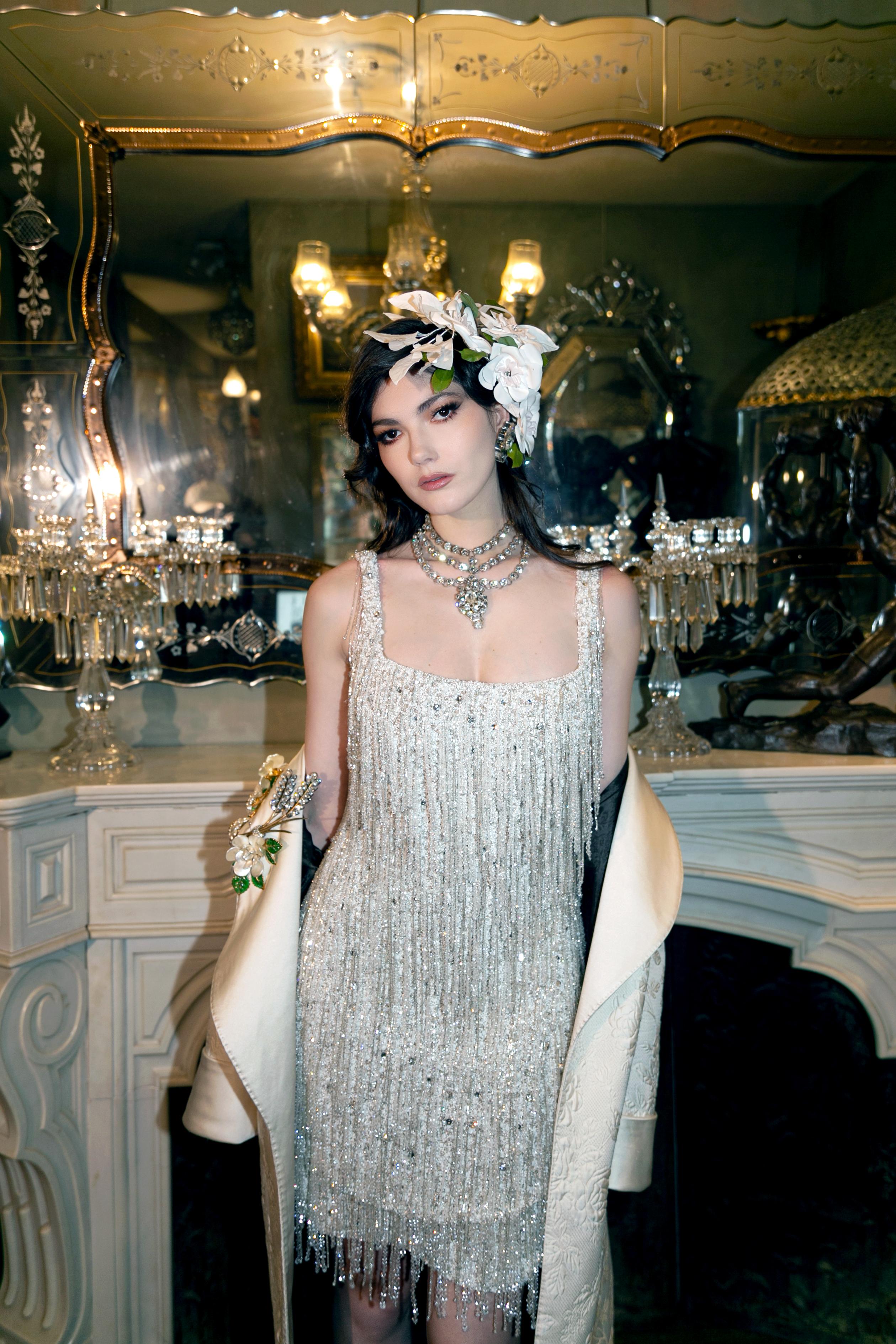 Women's Cavalli beaded dress For Sale