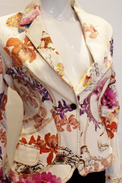 Chaqueta Cavalli Algodón Floral