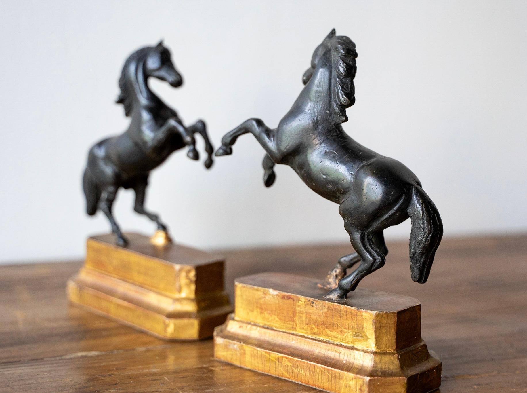 Autre Serre-livres en bronze pour chevaux