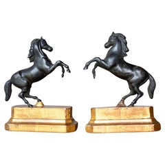 Serre-livres en bronze pour chevaux