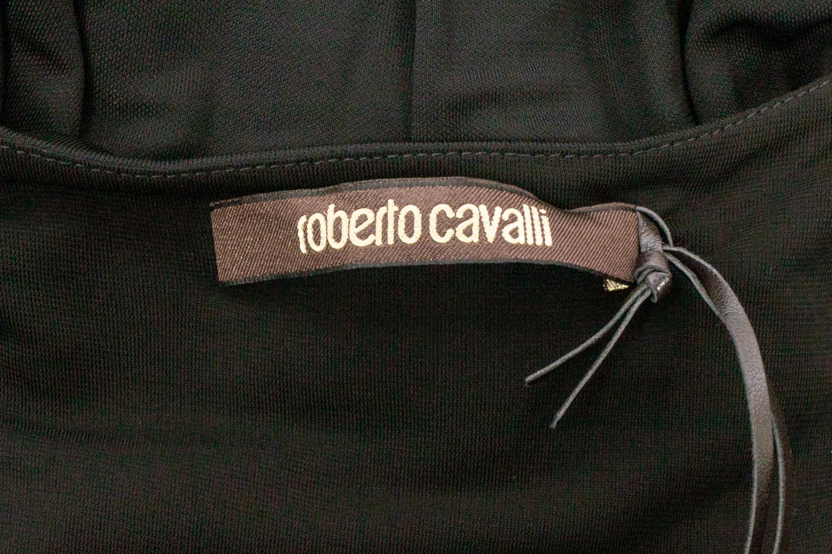 Cavalli long black dress For Sale 6