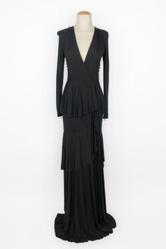 Cavalli long black dress