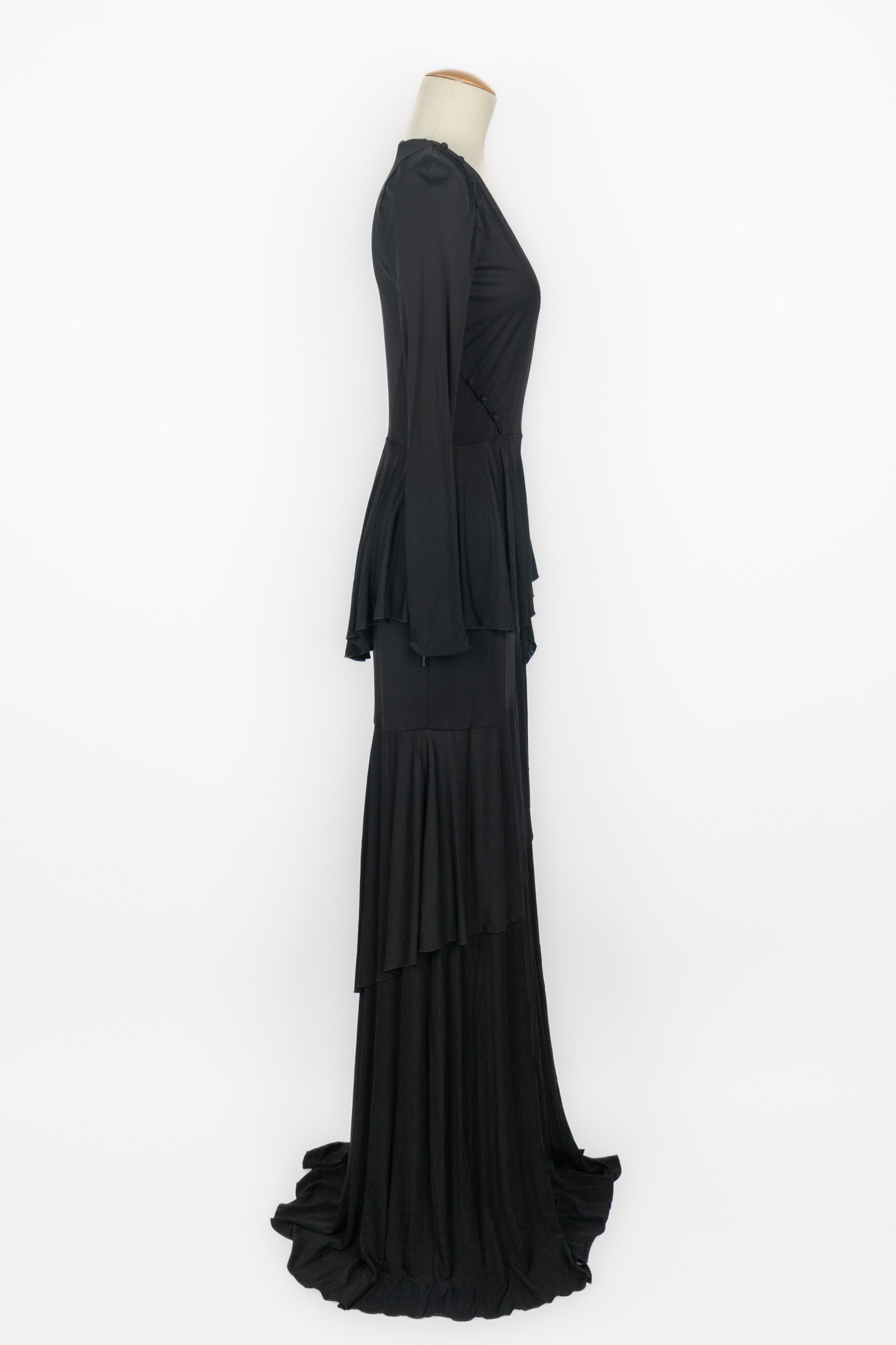Women's Cavalli long black dress For Sale