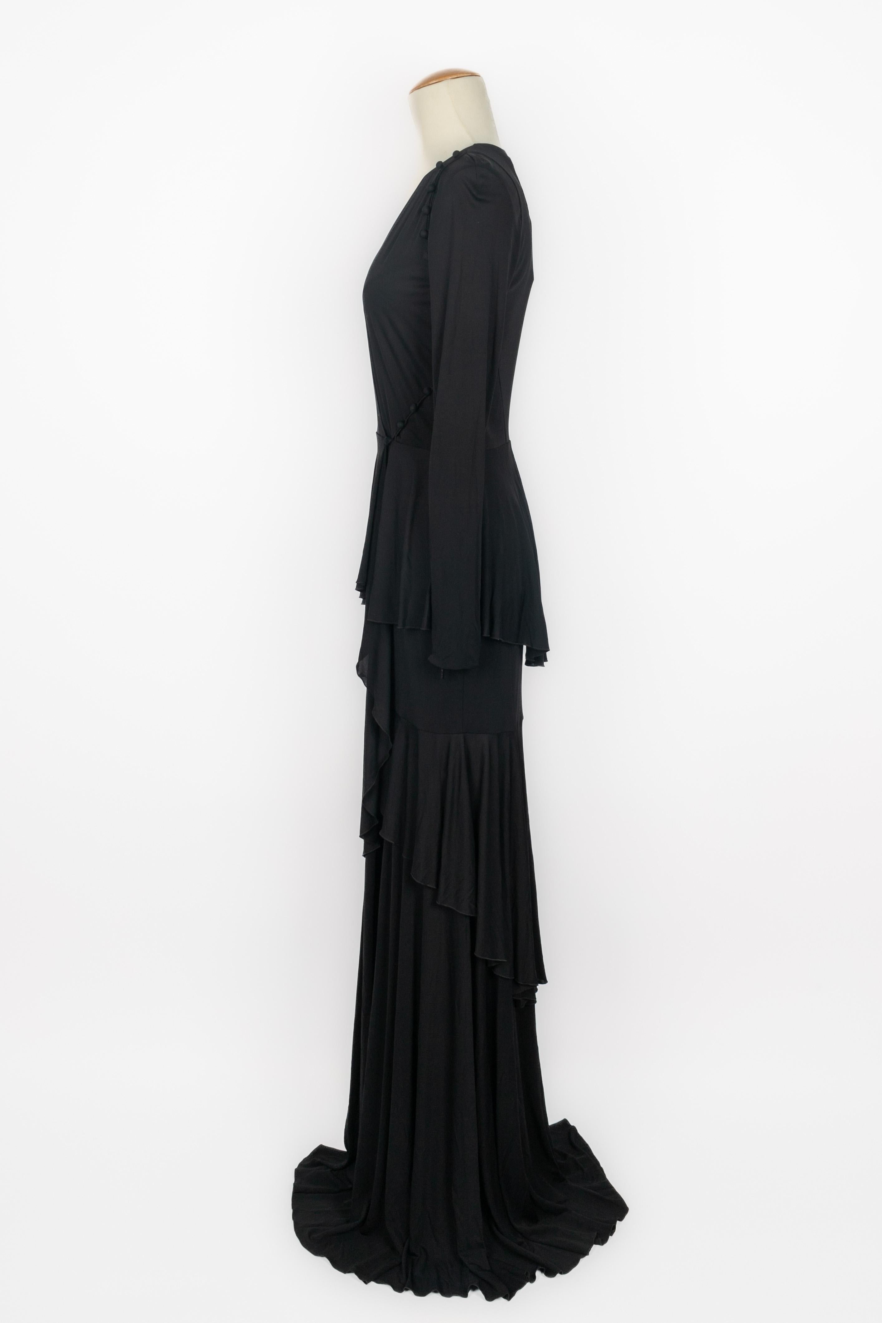 Cavalli long black dress For Sale 2