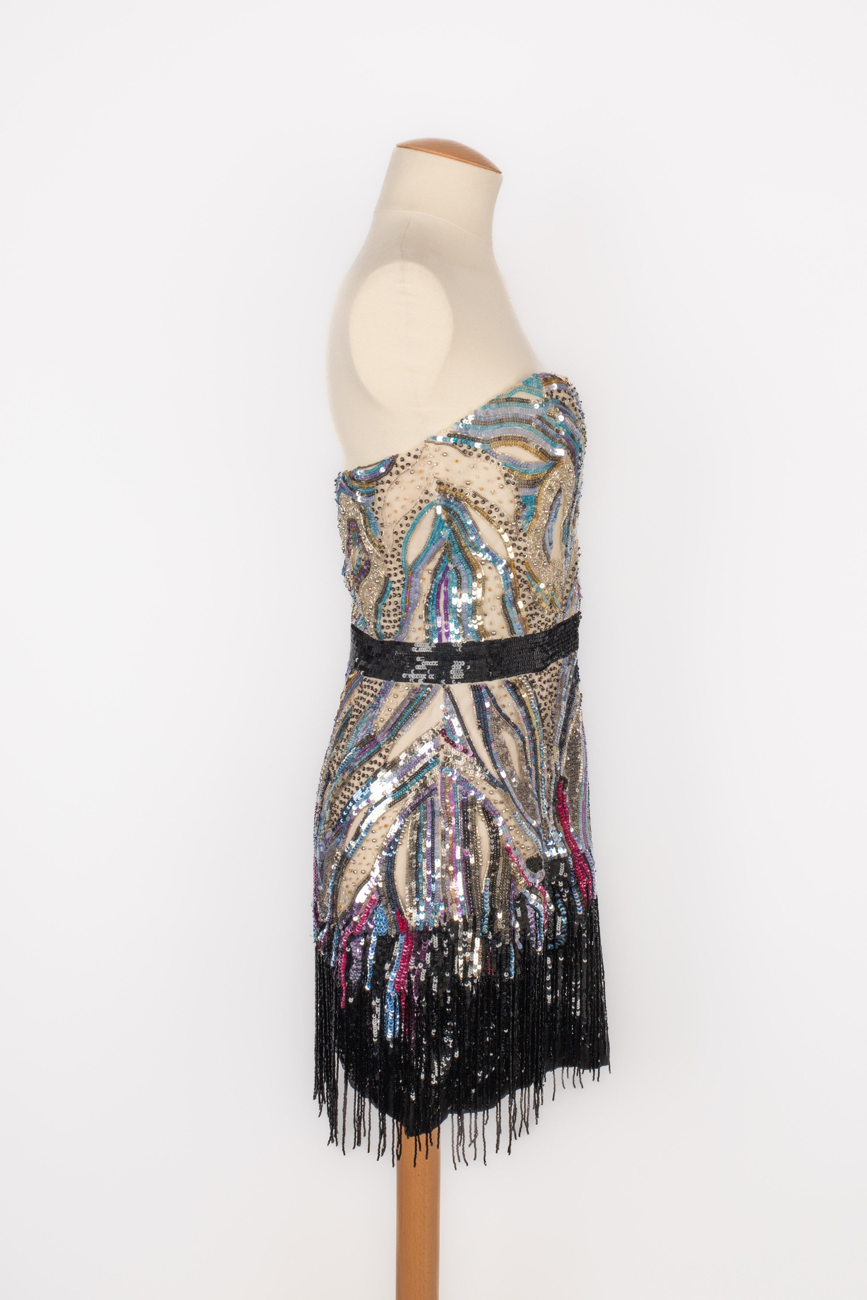 Brown Cavalli mini dress For Sale
