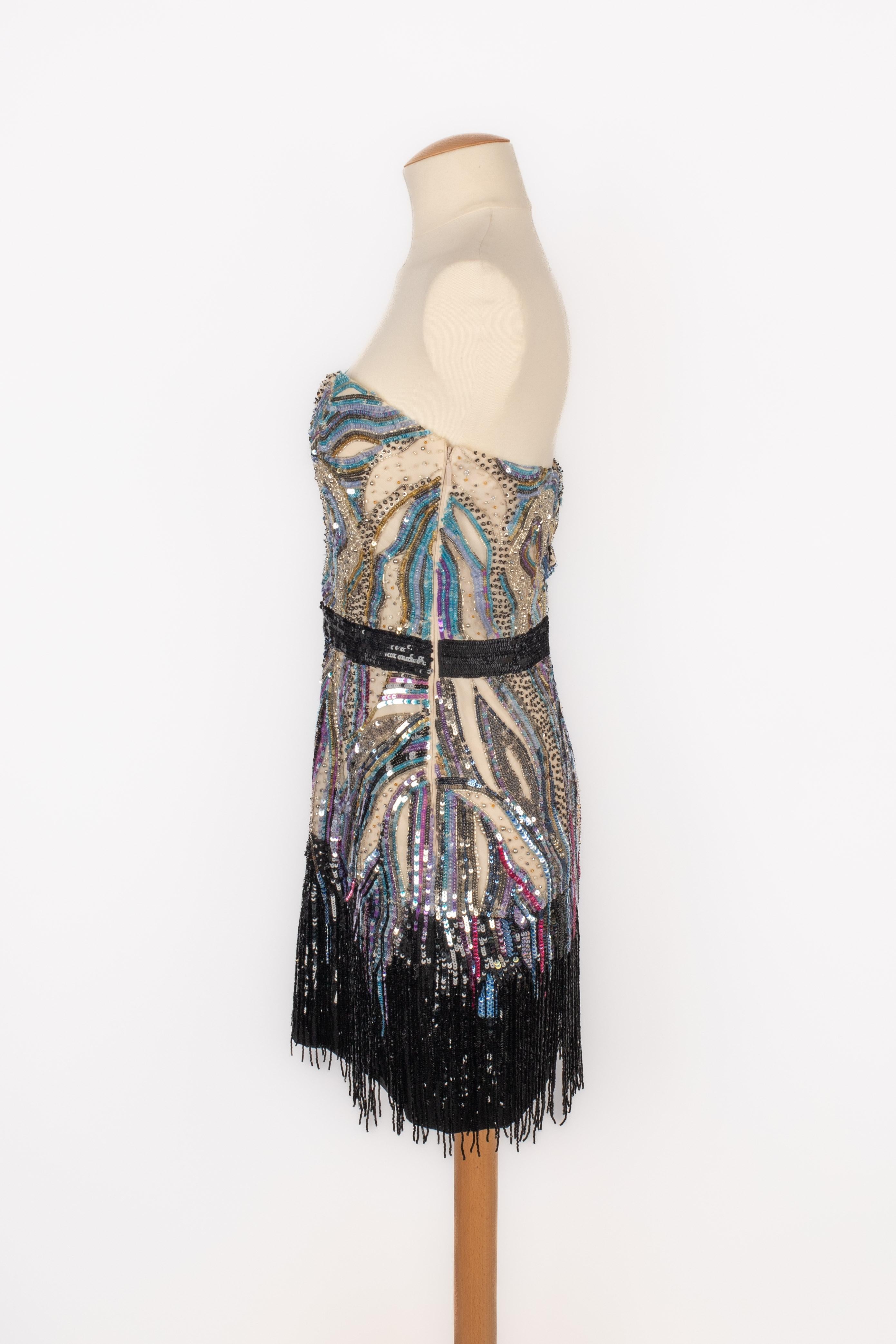 Cavalli mini dress In Excellent Condition For Sale In SAINT-OUEN-SUR-SEINE, FR