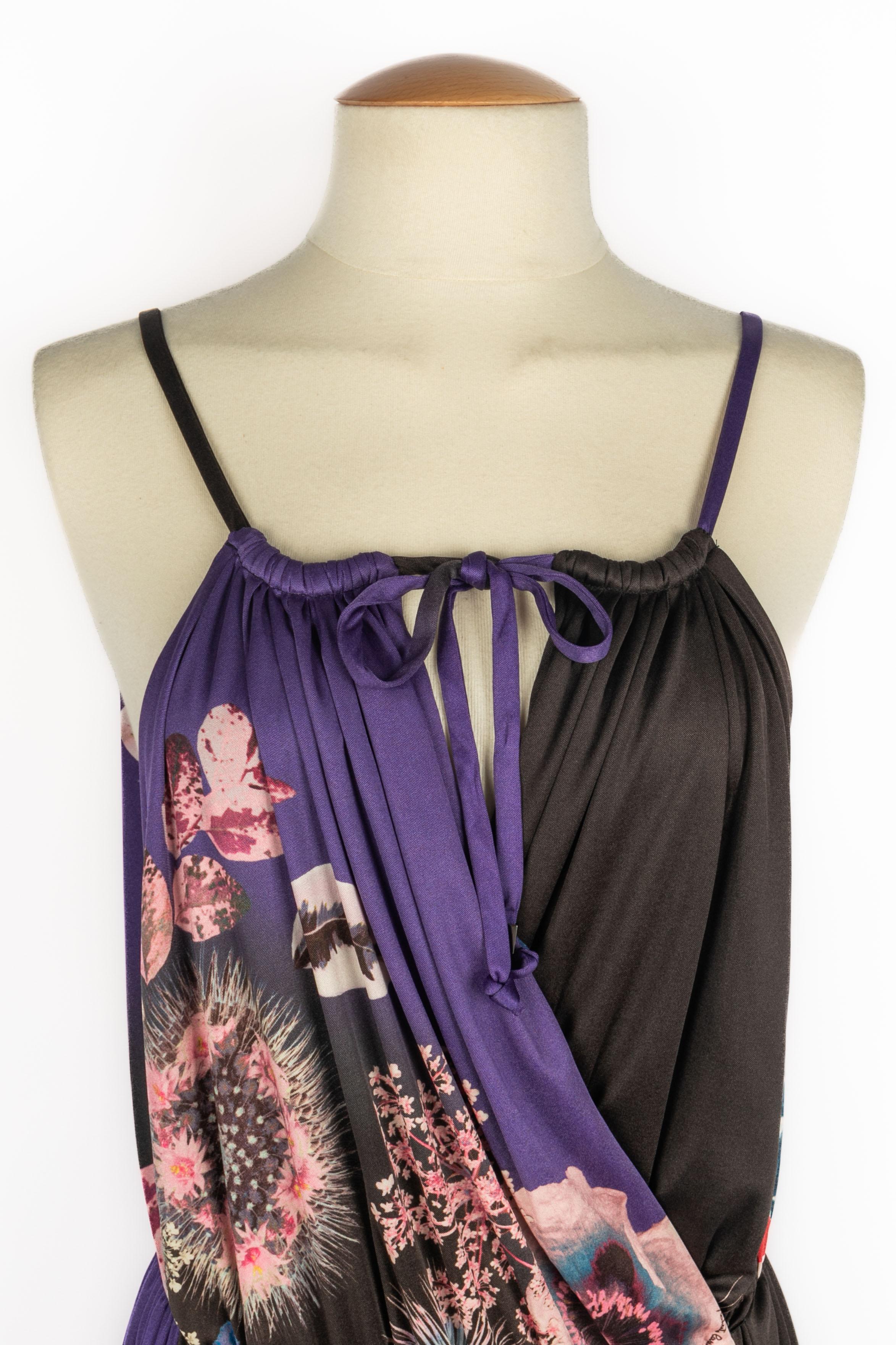 Noir Robe imprimée Cavalli en vente