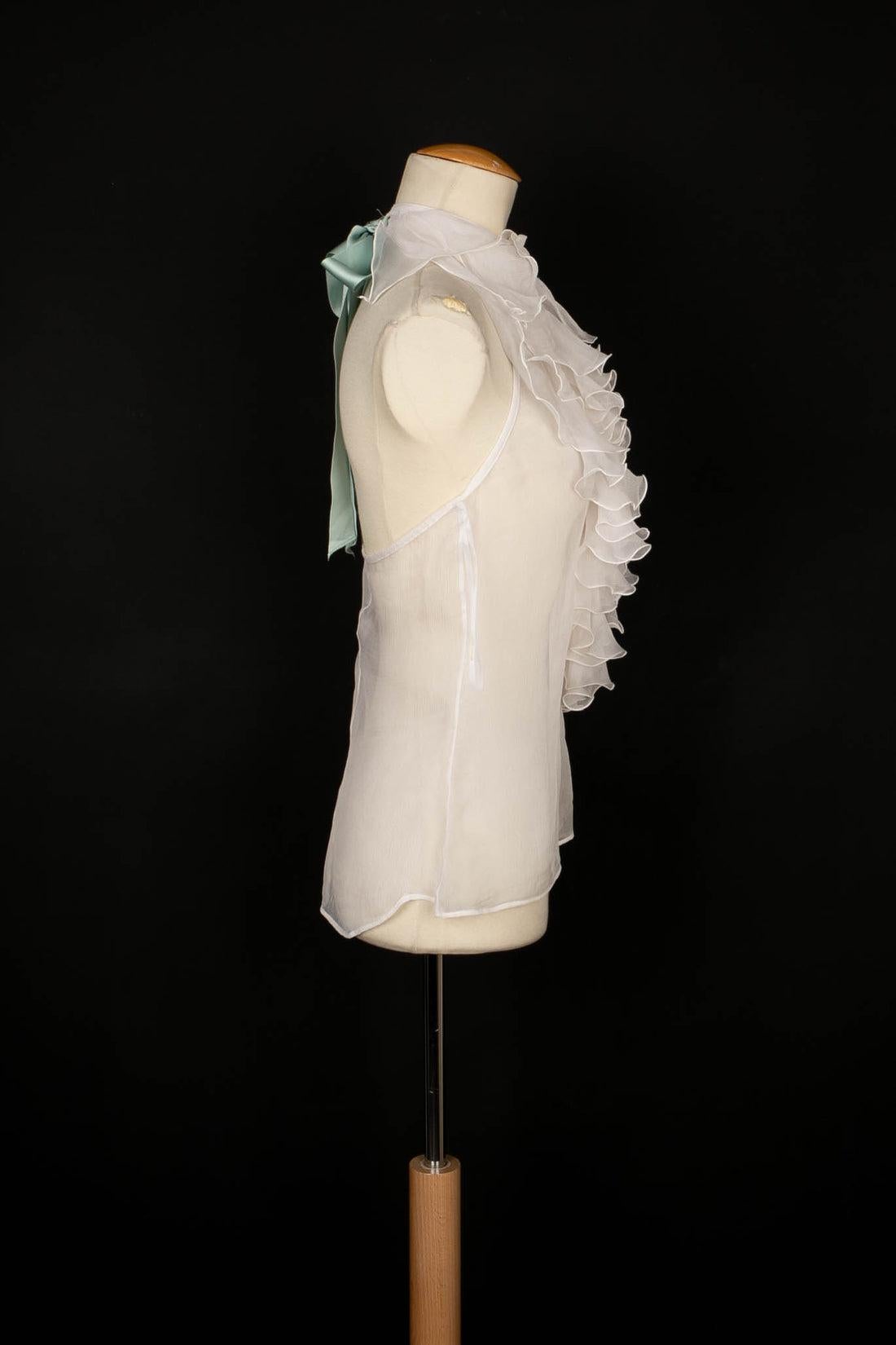 Beige Cavalli Silk Backless Top