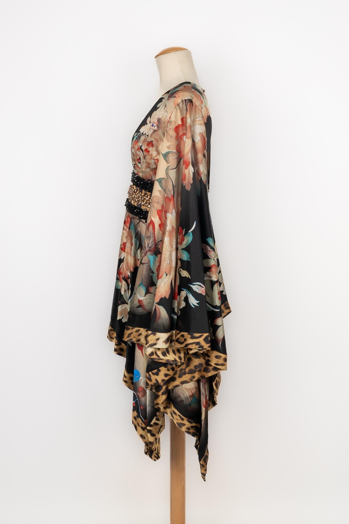 Cavalli Seidenkleid Damen im Angebot