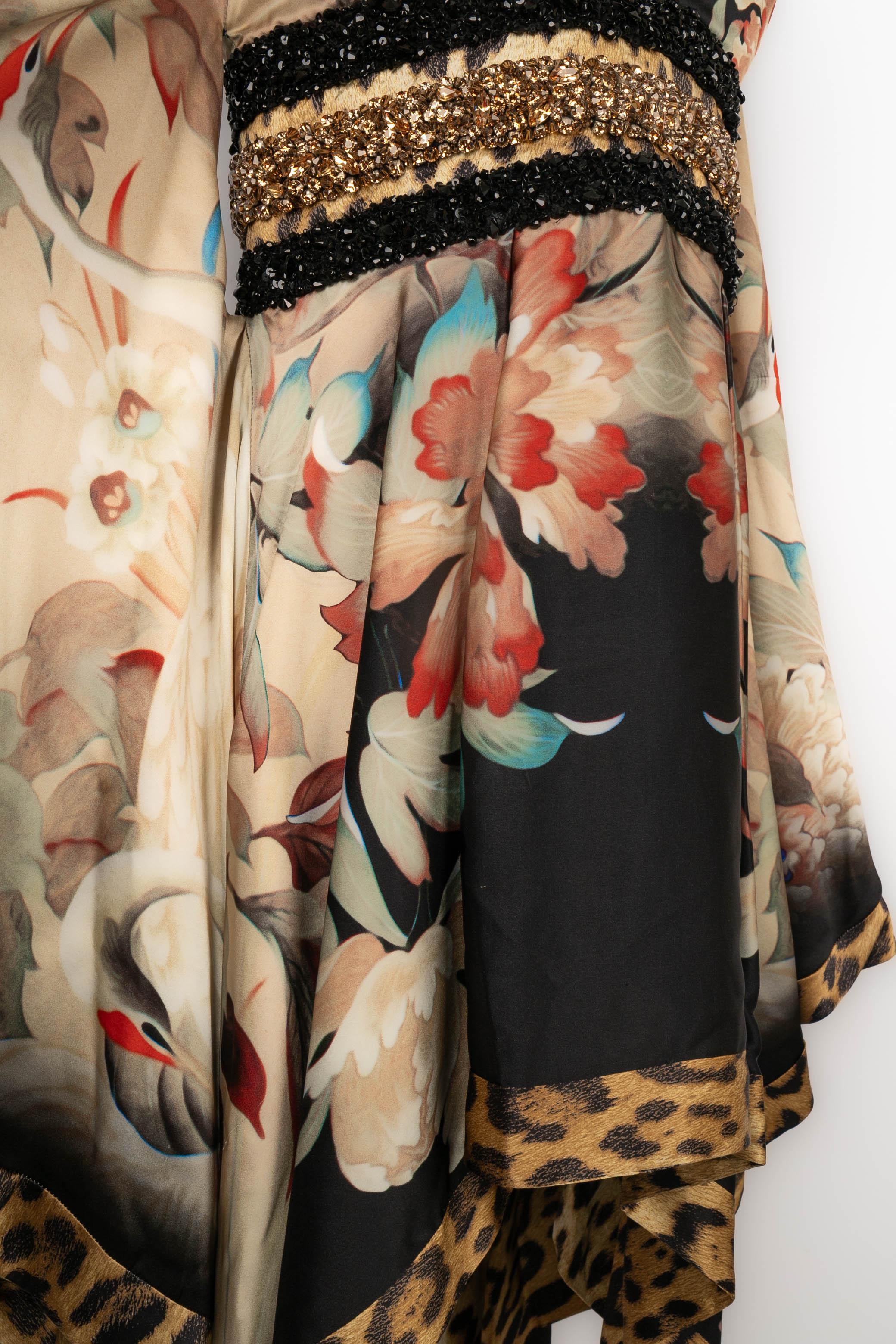 Cavalli Seidenkleid im Angebot 3