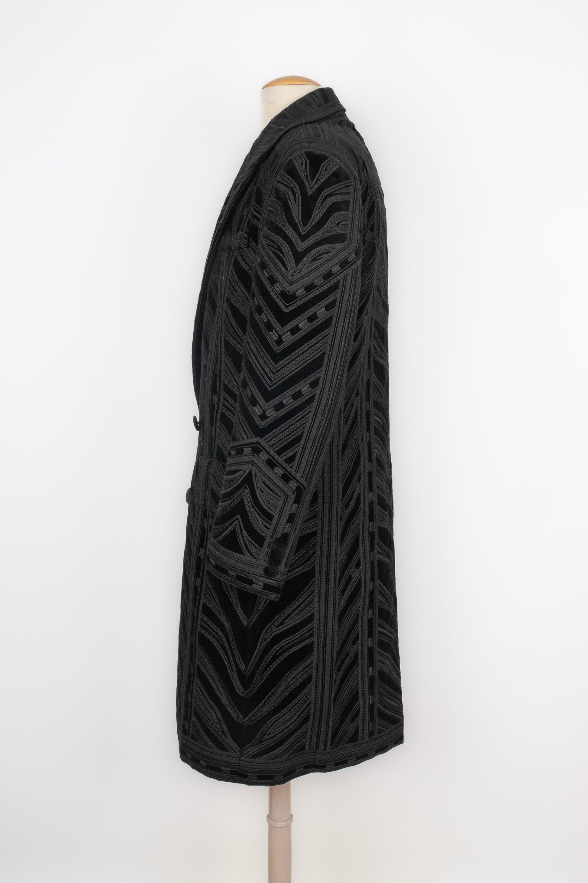Black Cavalli Velvet Coat