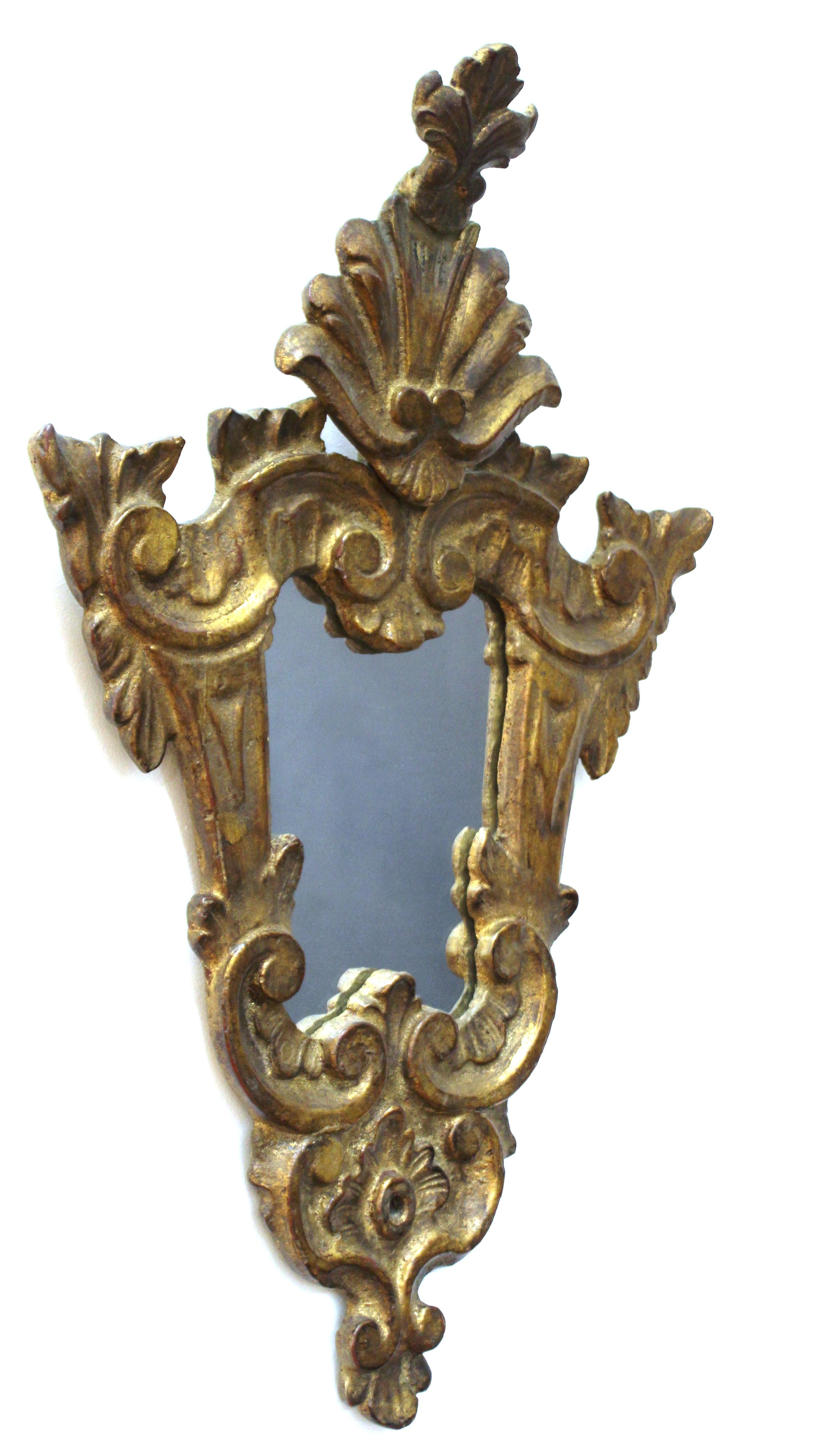 Cavallo Baroque Revival Carved Giltwood Mirror For Sale 1