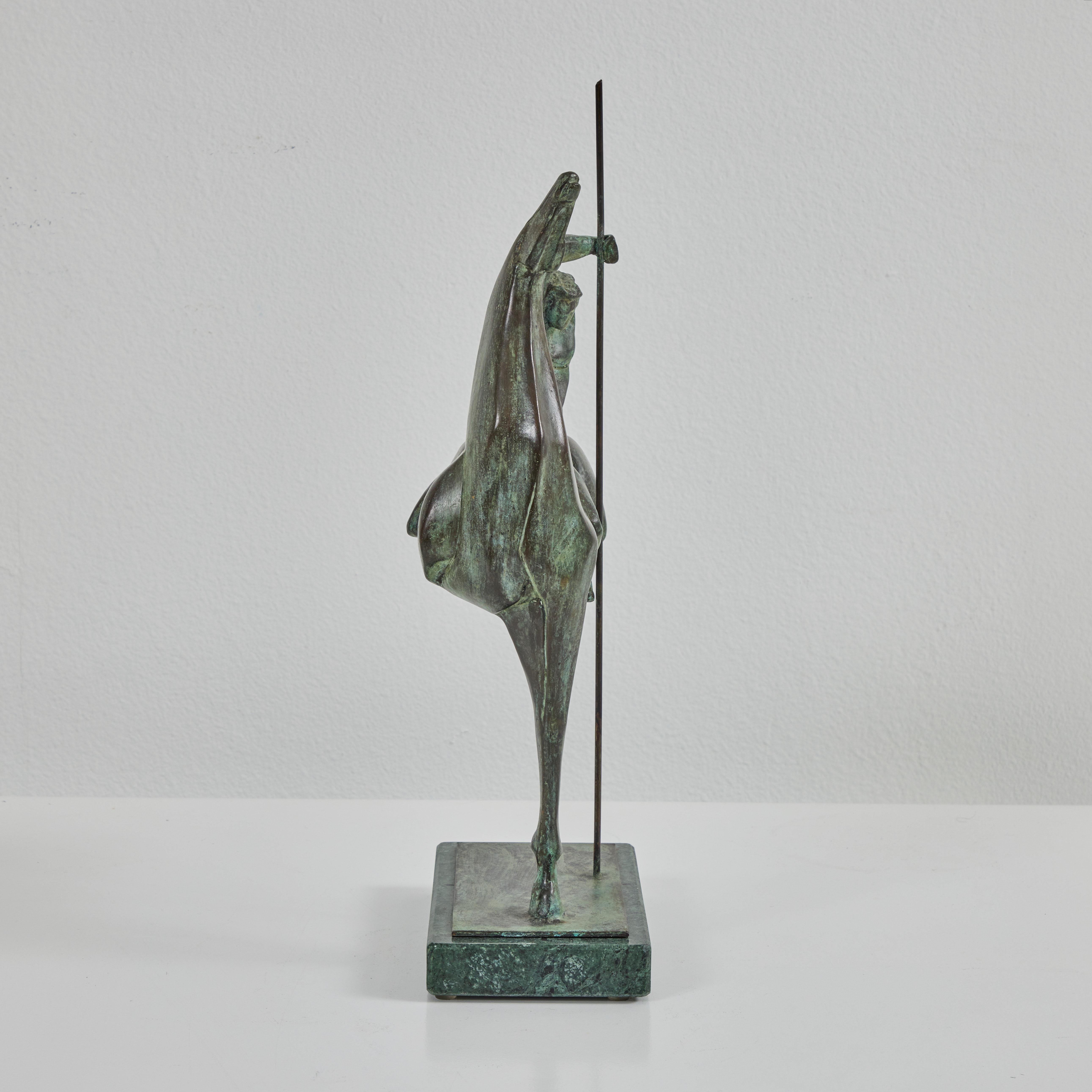 Mid-Century Modern Sculpture en bronze 