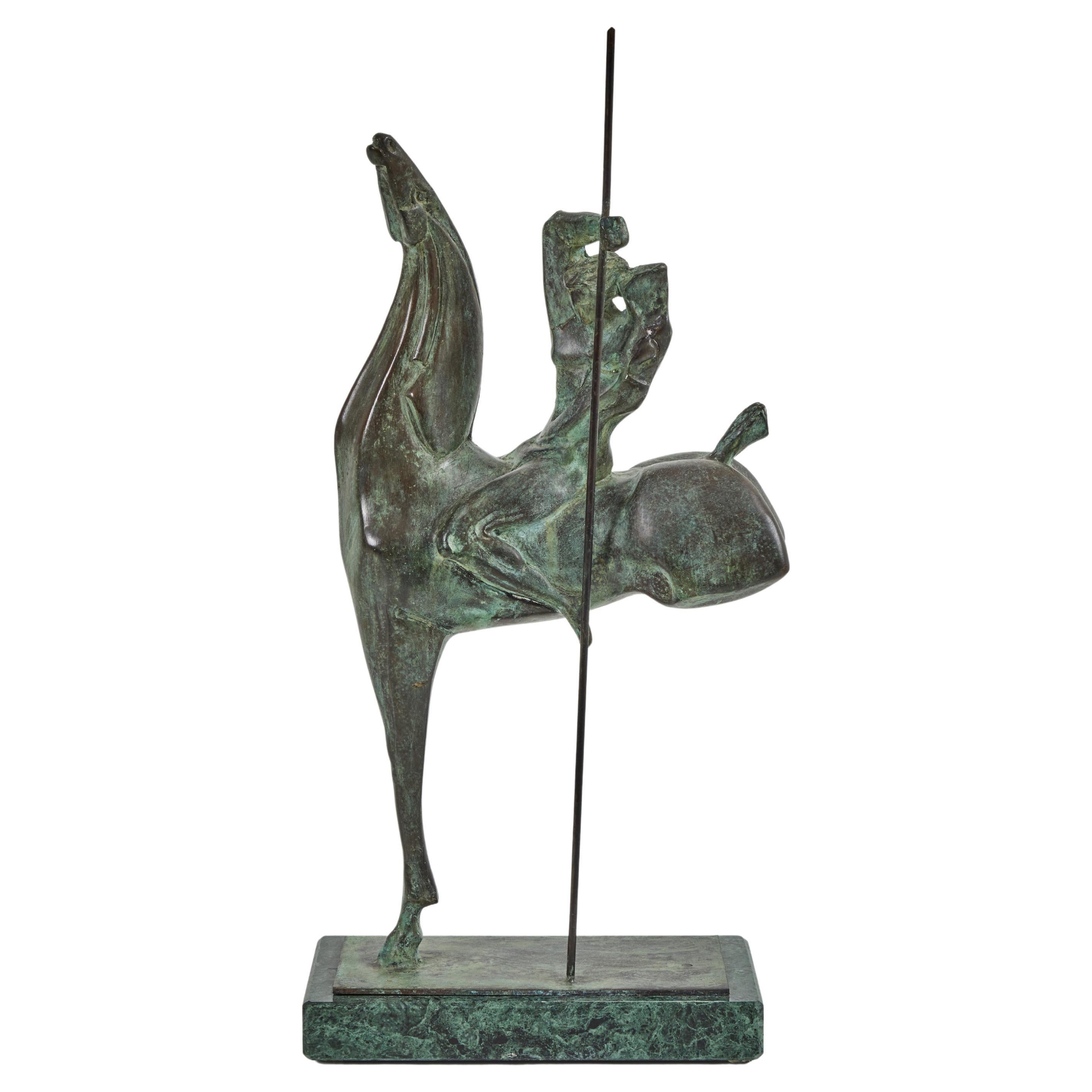 Bronzeskulptur ""Cavallo E Cavalier" von Claudio Nicoli