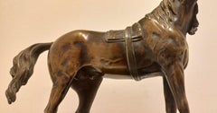 Caballo de bronce, escultura del siglo XIX