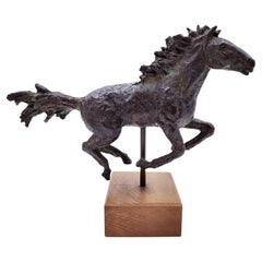 Cheval de course en bronze de Piero Augusto Donati, n° 5/30, Italie, années 1980/90
