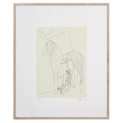 Antique "Cavalo de Troia" Silkscreen by Álvaro Siza Vieira