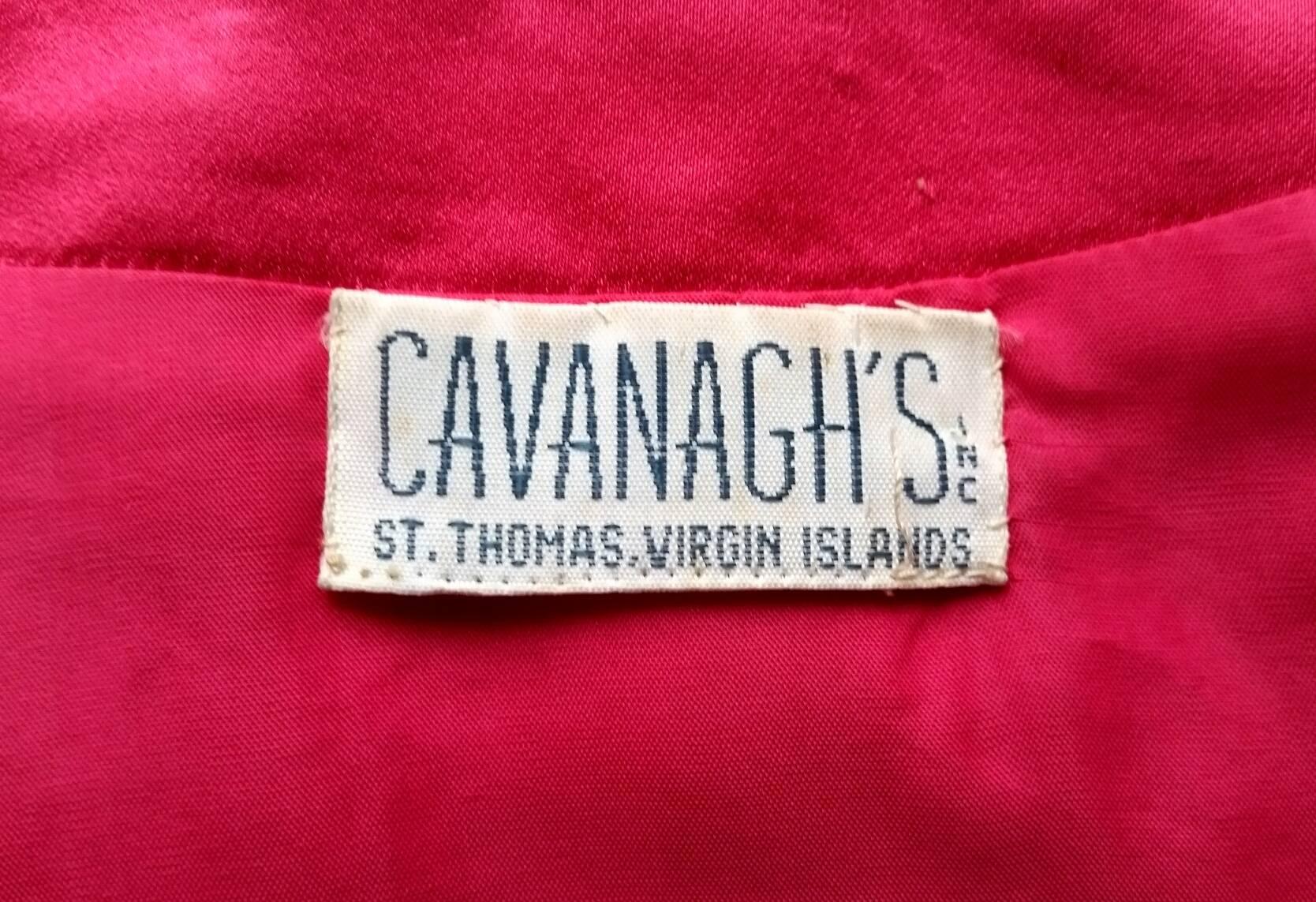 Cavanagh - Veste de soirée courte en satin de soie perlée Crimson des années 1950  Pour femmes en vente