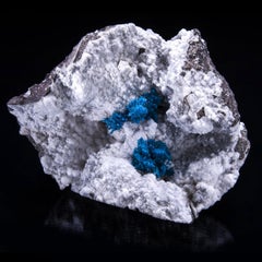 Cavansite and Pentagonite on Matrix