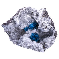 Cavansite et Pentagonite sur matrice