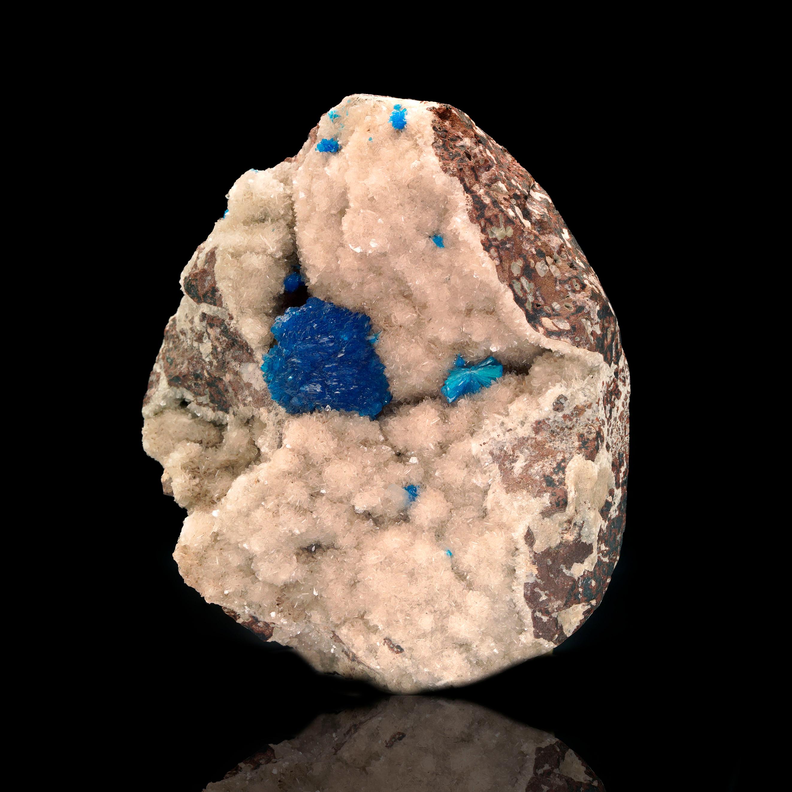 Indian Cavansite on Matrix From Wagholi Quarry, India For Sale