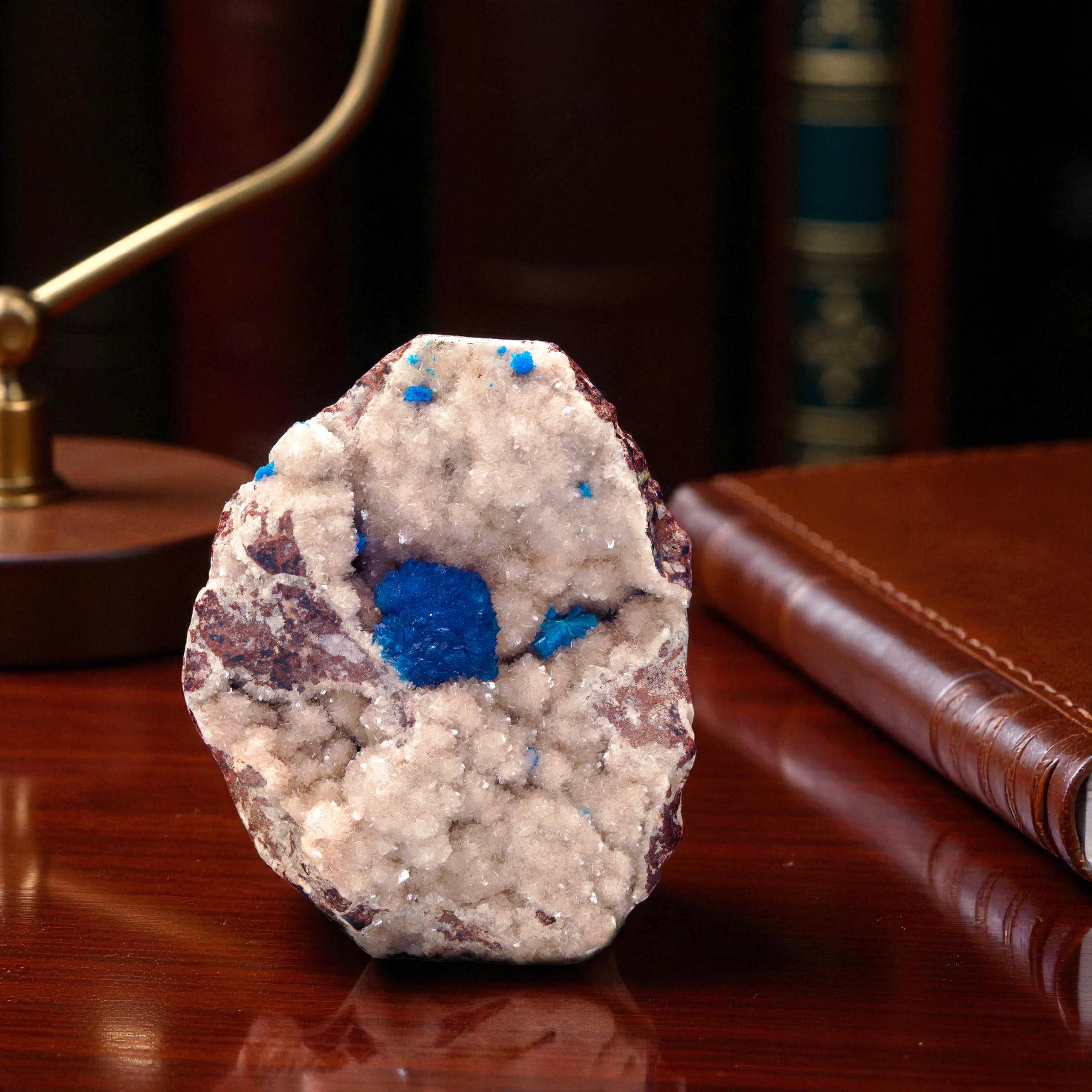 Crystal Cavansite on Matrix From Wagholi Quarry For Sale