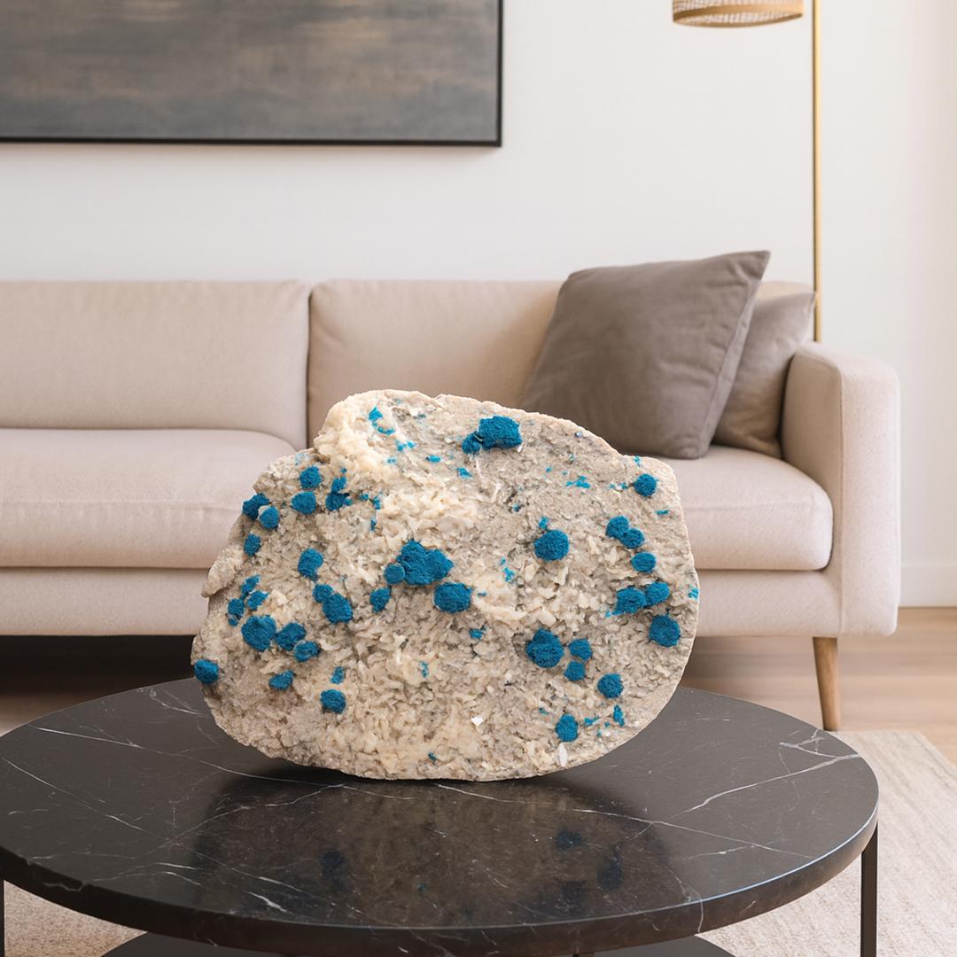 Cavansite on Stilbite from India For Sale 1