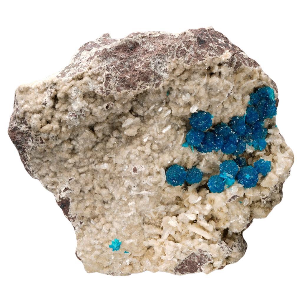 Cavansite auf Stilbite aus Indien II