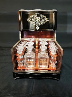 Cave a Liqueur Liquor Cabinet Boulle Marquetry Napoleon III, France, 1865