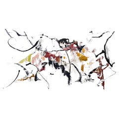 "Peinture de la caverne d'après Plato" 2025 Peinture abstraite de Kathi Robinson-Frank