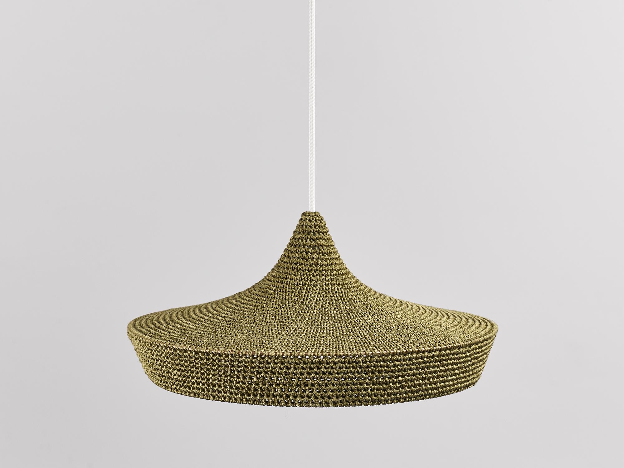 Scandinavian Modern Hand Crafted Cave Pendant, Ø30cm/11.8in For Sale