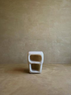 Cave Insired Form, Natural Beige Fiberglass Sideboard with Two Openings by kar