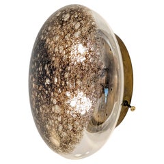 Lampada da parete a globo di Murano con bollicine Caviale e Campagna, La Murrina, anni '60