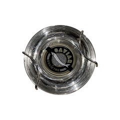 Caviar bowl, silver plated - crystal glass