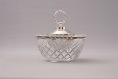 Caviar Dish in Crystal and 925 Silver by Hermès Paris