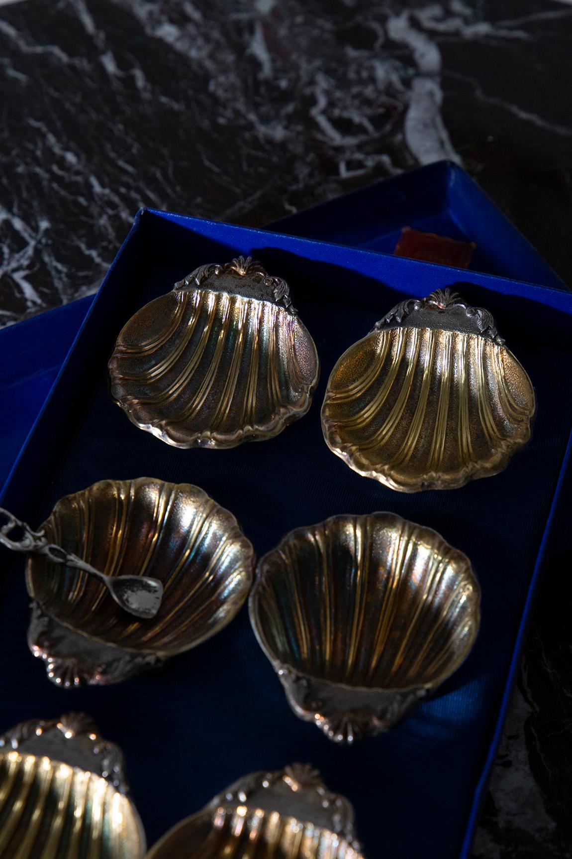 Kaviarhalter aus versilbertem Silber von E. Stefani (Moderne der Mitte des Jahrhunderts) im Angebot