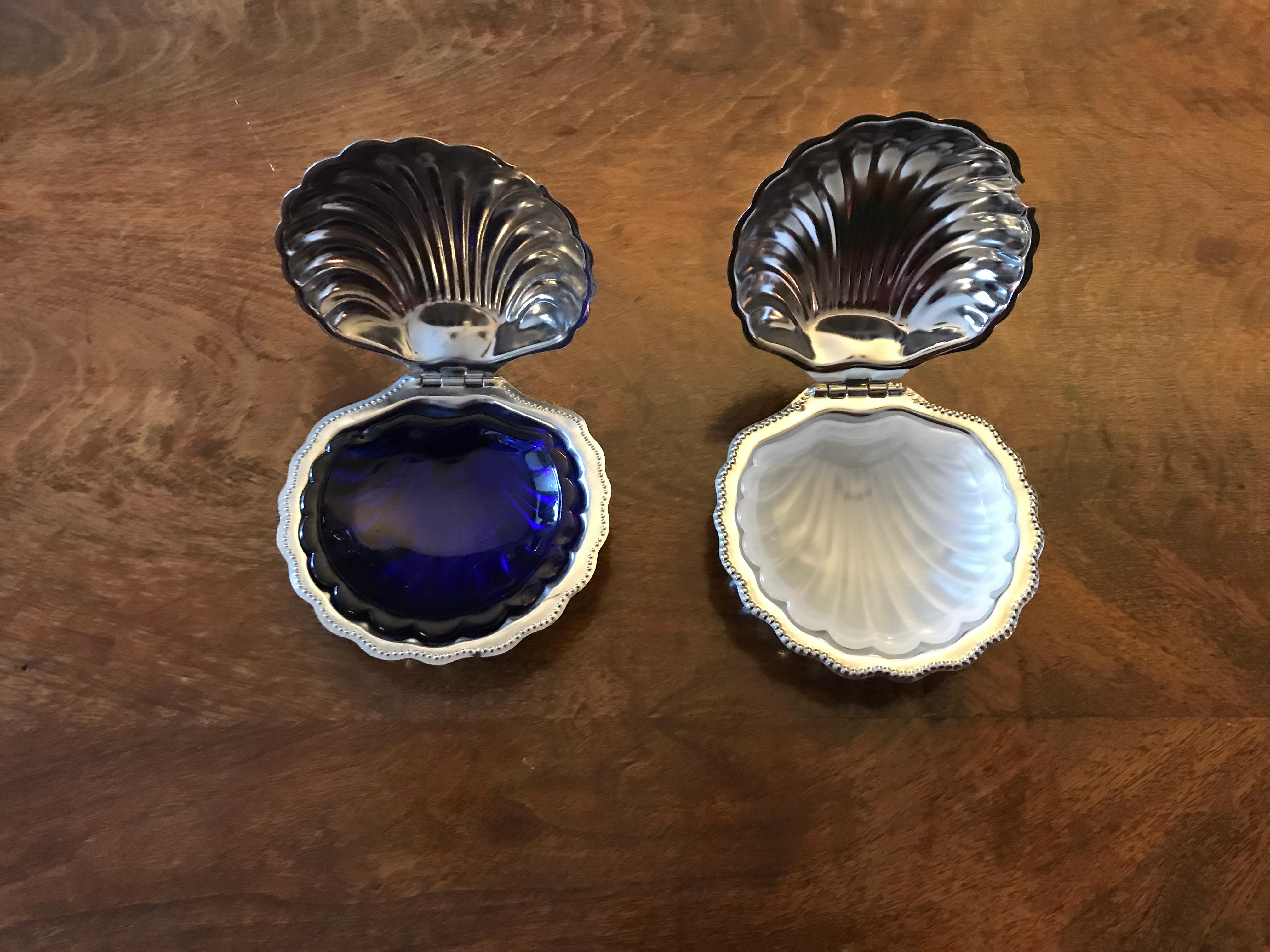 Caviar Opaline Shell Set, France, 1950s 4