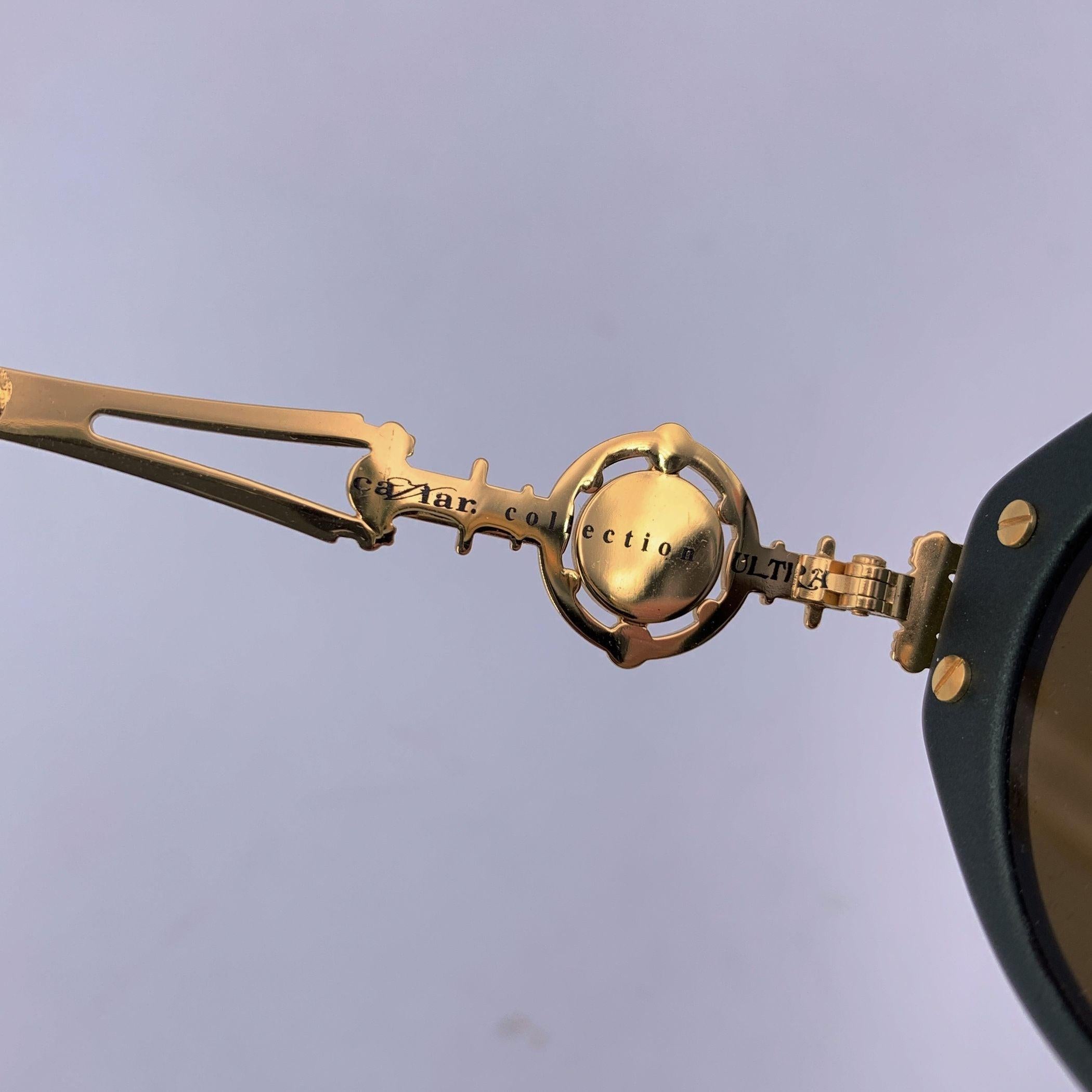 Lunettes de soleil vintage Caviar Oval Mod. 2360 C.C. 53/18 135mm Excellent état - En vente à Rome, Rome